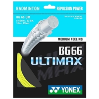 Yonex BG-66 (BG66UM) Ultimax Yellow Badminton String