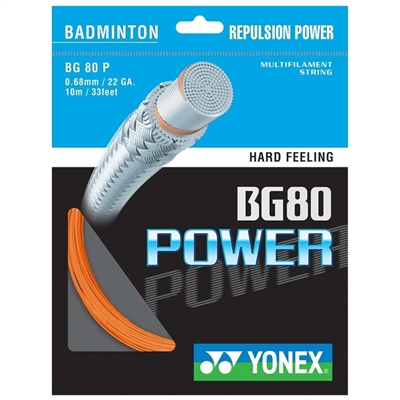 Yonex BG-80 (BG80) Power Orange 0.68mm Badminton String