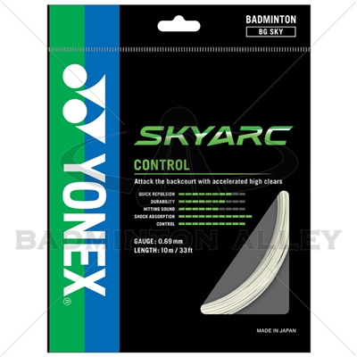 Yonex BG-SKY SkyArc Badminton String White 10m/33ft