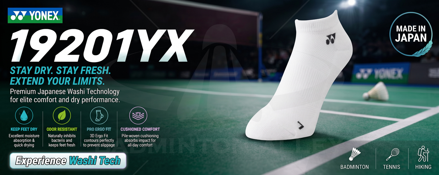 Badminton Alley - Yonex 19201EX Sport Low Cut Japanese Paper Socks